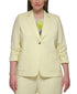 Plus Size Lux 3/4-Sleeve One-Button Blazer